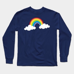 Kawaii Rainbow - Cute brightly coloured rainbow by Cecca Designs Long Sleeve T-Shirt